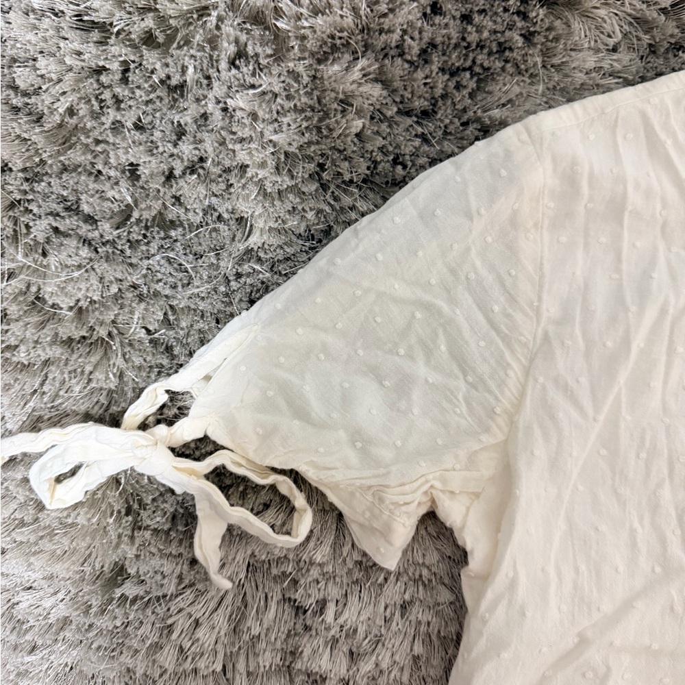 Madewell Cream Textured Dress - Picture 4 of 4